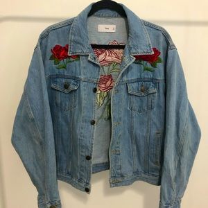 TNA Floral Jean Jacket